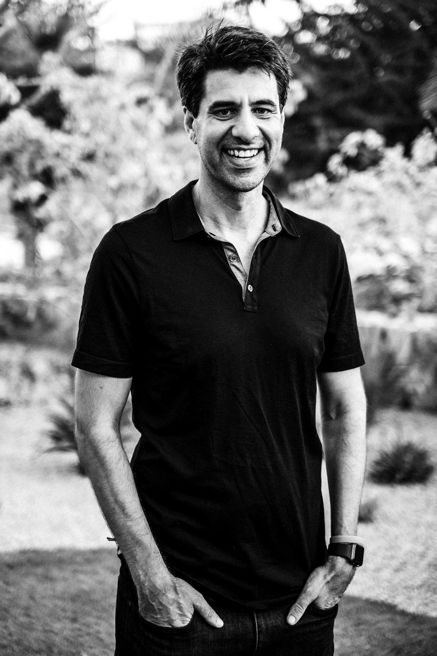 Sean Platt, black and white portrait